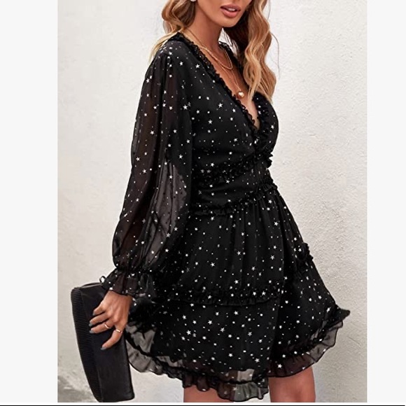 Summer Boho Floral Ruffles Casual Backless mini Dress (brand new in package) - Picture 4 of 8